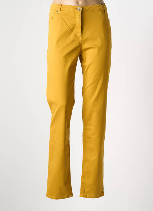 Pantalon droit jaune BETTY BARCLAY pour femme