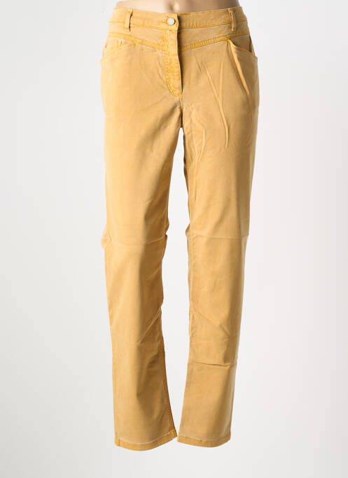Pantalon droit jaune BETTY BARCLAY pour femme