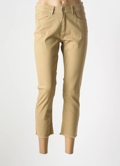 Pantalon slim beige SIGNE NATURE pour femme