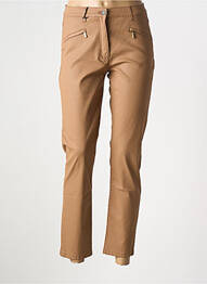 Pantalon slim tissage enduit taille normale marron BETTY BARCLAY femme