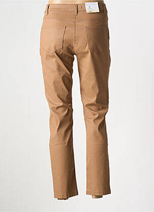 Pantalon slim tissage enduit taille normale marron BETTY BARCLAY femme