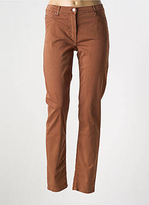 Pantalon droit stretch taille normale marron BETTY BARCLAY femme