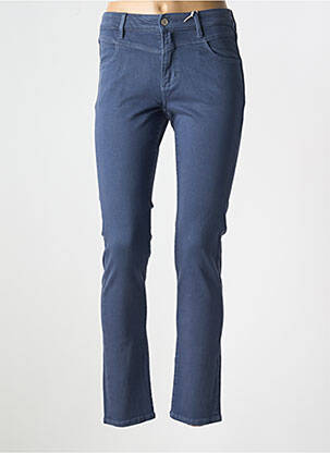 Pantalon slim tissage popeline taille normale bleu S.OLIVER femme