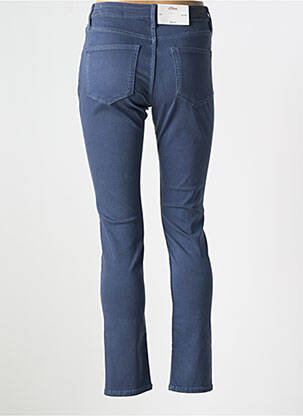 Pantalon slim tissage popeline taille normale bleu S.OLIVER femme
