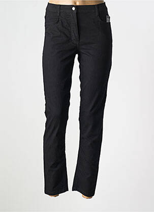Pantalon slim tissage popeline taille normale noir BETTY BARCLAY femme