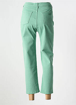 Jeans coupe droite stretch taille normale vert SKFK femme