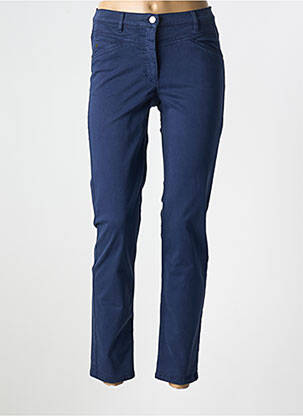 Pantalon slim tissage popeline taille normale bleu BETTY BARCLAY femme
