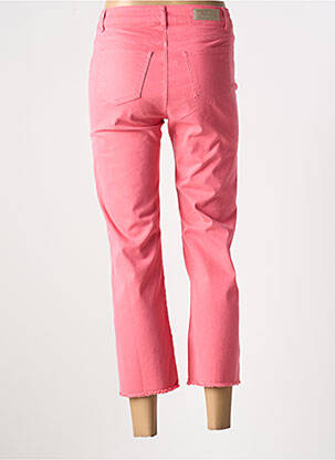 Pantalon droit stretch taille normale rose SIGNE NATURE femme