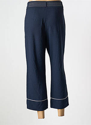 Pantalon 7/8 tissage popeline taille normale bleu BETTY BARCLAY femme