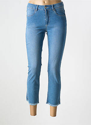 Jeans coupe slim stretch taille normale bleu SIGNE NATURE femme