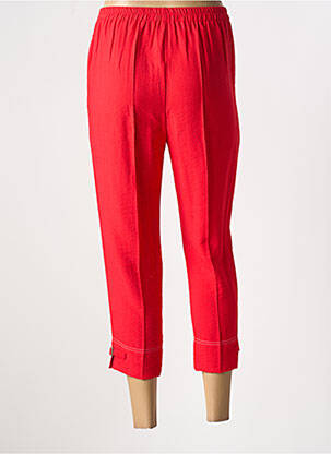 Pantalon 7/8 taille élastique taille normale rouge GEVANA femme