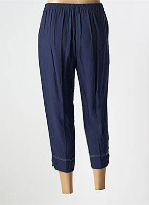 Pantalon 7/8 taille élastique taille normale bleu GEVANA femme
