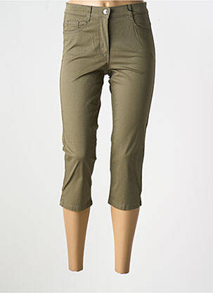 Pantacourt stretch taille normale vert BETTY BARCLAY femme