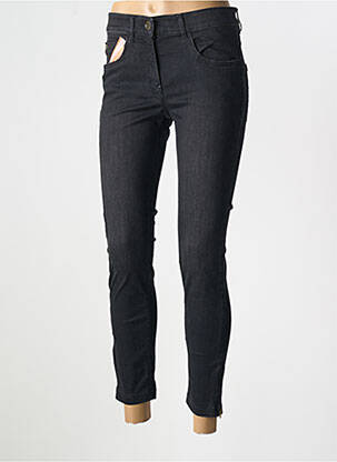 Jeans coupe slim noir ZERRES pour femme