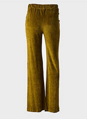 Pantalon droit vert MAJESTIC FILATURES pour femme seconde vue