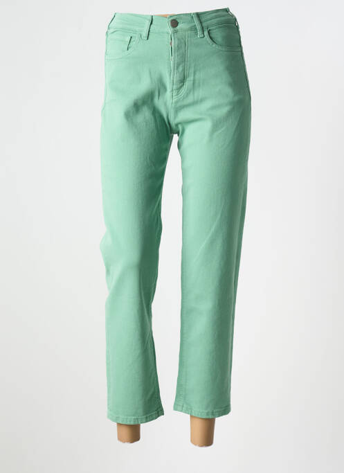 Jeans coupe droite vert SKFK pour femme