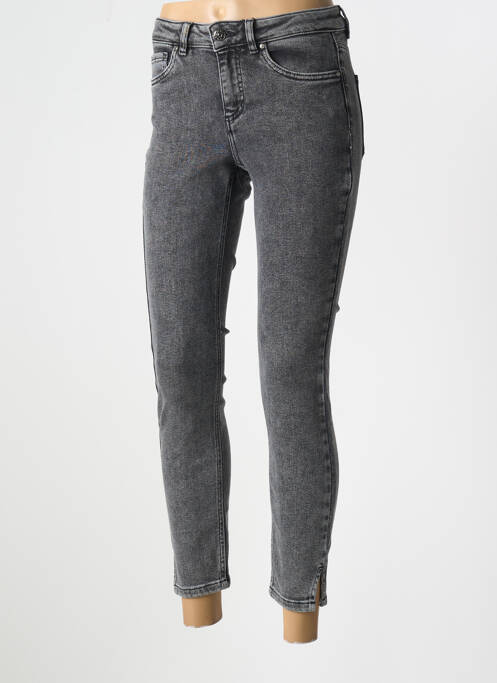 Jeans coupe slim gris OUI pour femme
