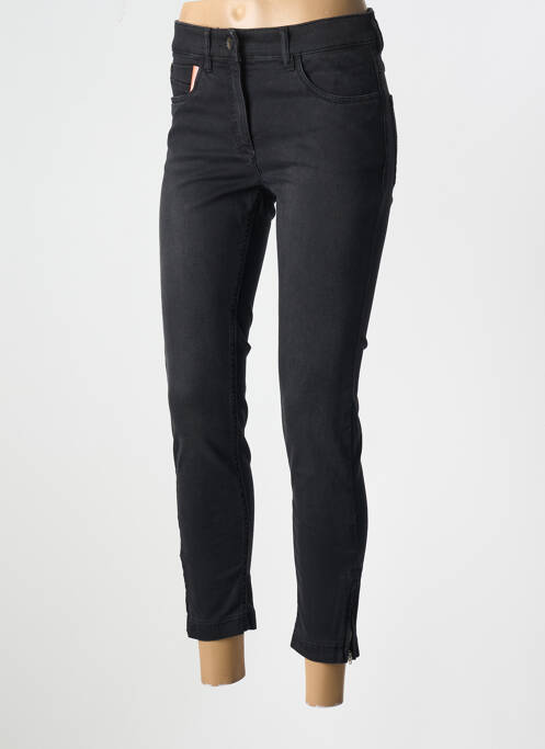Jeans coupe slim noir ZERRES pour femme