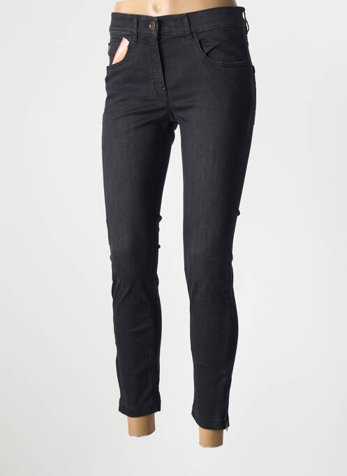 Jeans coupe slim noir ZERRES pour femme