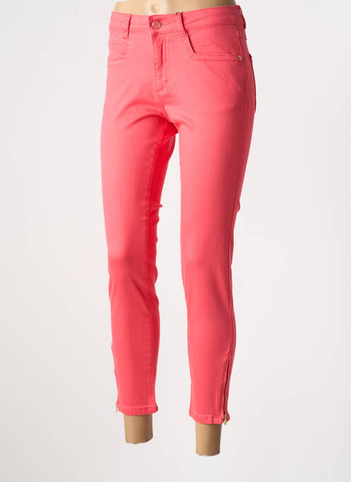 Jeans coupe slim rose PARA MI pour femme