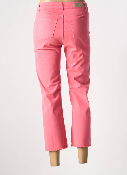 Pantalon droit rose SIGNE NATURE pour femme