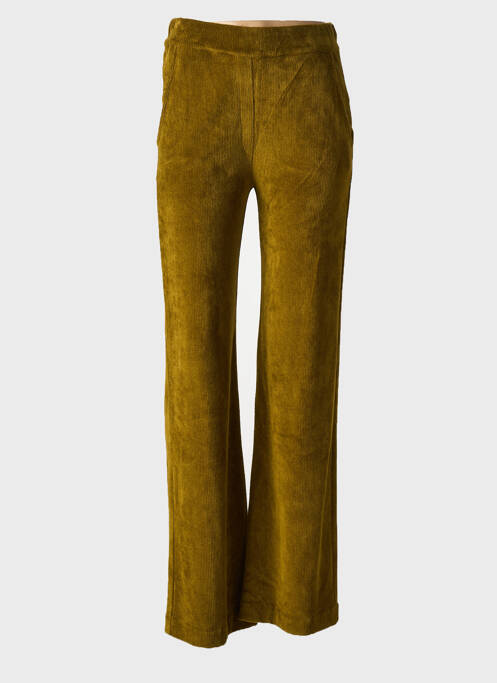 Pantalon droit vert MAJESTIC FILATURES pour femme