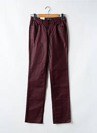 Pantalon droit stretch rouge KANOPE femme