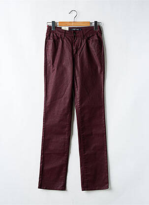 Pantalon droit stretch rouge KANOPE femme