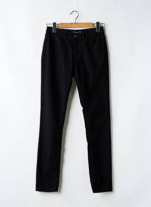 Jeans coupe slim stretch taille normale noir LA FEE MARABOUTEE femme