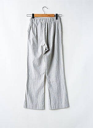 Pantalon flare taille élastique taille haute bleu MUS & BOMBON femme