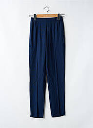 Pantalon droit tissage crêpe taille normale bleu GEVANA femme
