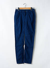 Pantalon slim tissage popeline taille normale bleu STREET ONE femme