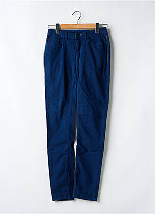 Pantalon slim tissage popeline taille normale bleu STREET ONE femme