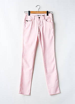 Jeans coupe slim stretch taille normale rose KANOPE femme