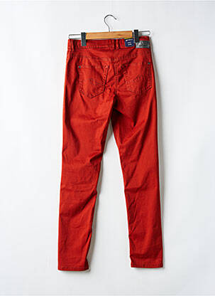 Pantalon slim tissage popeline taille normale orange GARDEUR femme