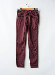 Pantalon slim taille basse taille basse rouge STREET ONE femme