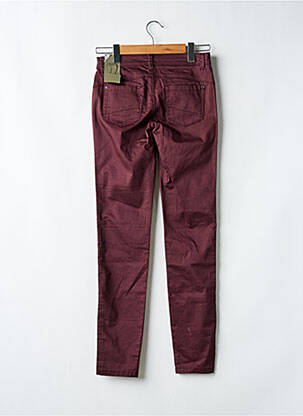 Pantalon slim taille basse taille basse rouge STREET ONE femme