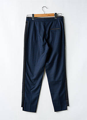 Pantalon chino broderie galons latéraux taille normale bleu COP COPINE femme