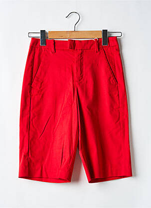 Bermuda taille à pinces taille normale rouge S.OLIVER femme