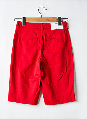 Bermuda taille à pinces taille normale rouge S.OLIVER femme