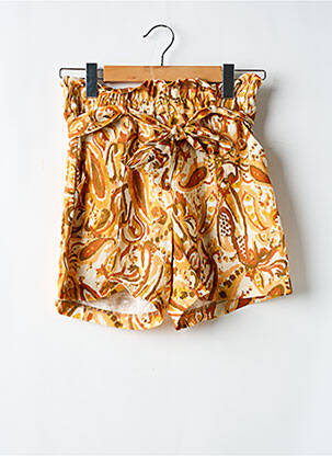 Short taille haute taille haute jaune LA FEE MARABOUTEE femme