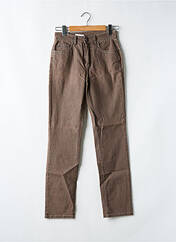Jeans coupe slim marron ANNA MONTANA pour femme seconde vue
