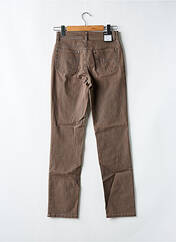 Jeans coupe slim marron ANNA MONTANA pour femme seconde vue