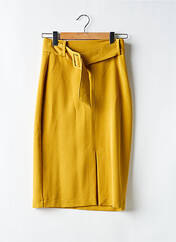 Jupe mi-longue jaune LA FEE MARABOUTEE pour femme seconde vue