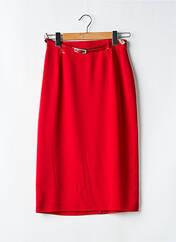 Jupe mi-longue rouge GELCO pour femme seconde vue