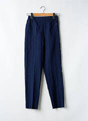 Pantalon droit bleu GEVANA pour femme seconde vue