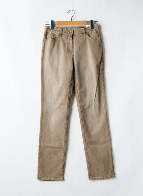 Jeans coupe slim marron GERRY WEBER pour femme