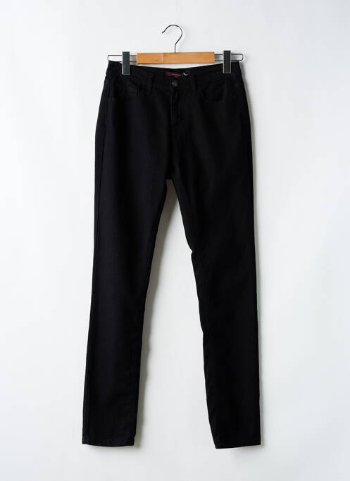 Jeans coupe slim noir LA FEE MARABOUTEE pour femme