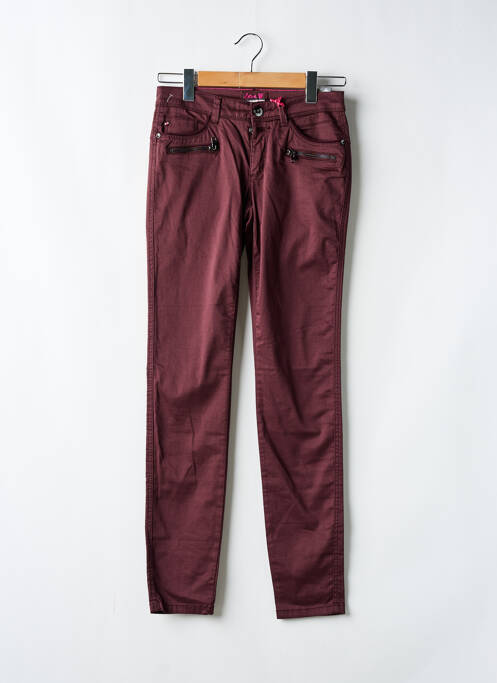 Pantalon slim rouge STREET ONE femme