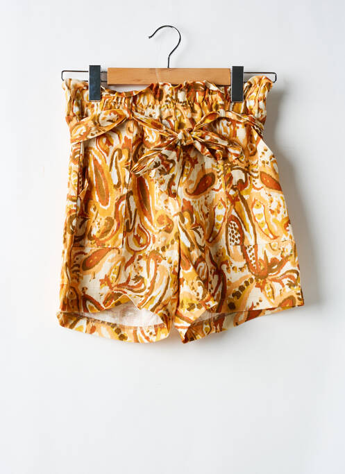 Short jaune LA FEE MARABOUTEE pour femme